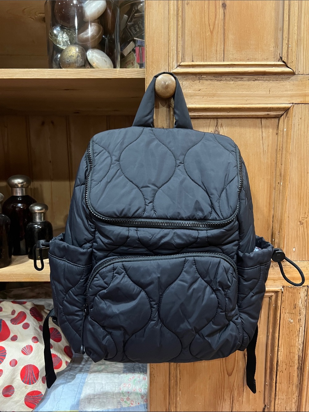Vera Bradley Featherweight Black Quilted Backpack